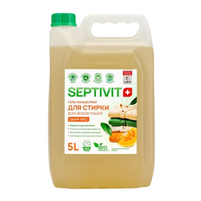 Гель для стирки SEPTIVIT «Дыня и Мед» универсальный, 5 л