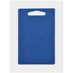 Доска разделочная Доляна «Хозяюшка», прямоугольная, 28×18 см, пластик, синяя