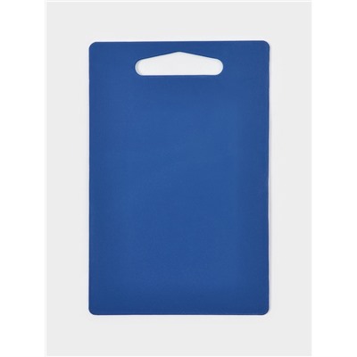 Доска разделочная Доляна «Хозяюшка», прямоугольная, 28×18 см, пластик, синяя