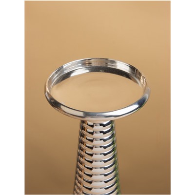 Подсвечник «Флэйм», 12×12×37 см, алюминий