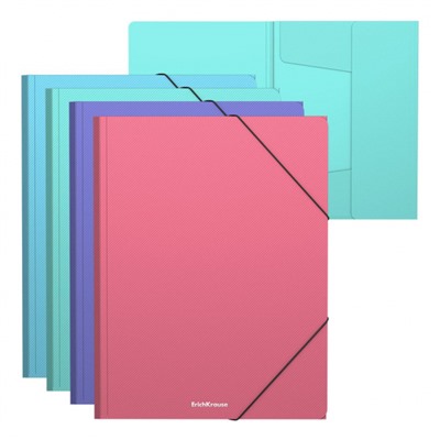 Папка на резинке А4 50400 Matt Pastel ассорти 700мкм ErichKrause