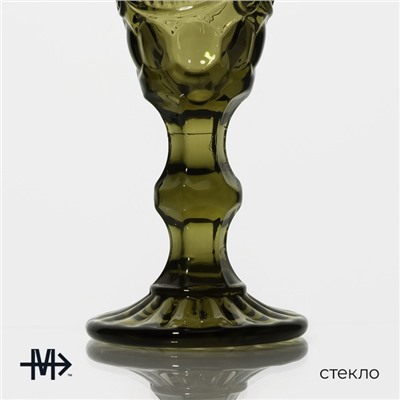 Бокал для шампанского Magistro «Ла-Манш», 160 мл, 7×20 см, стекло, зелёный