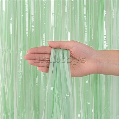 Занавес Дождик Салатовый, Макарунс, 100*200 см, 1 шт.