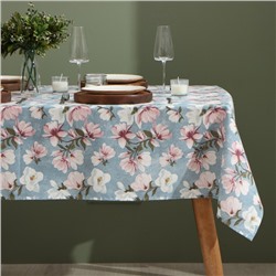 Скатерть «Доляна. Магнолия», 146×220 см, рогожка 158 г/м², 50% хлопок, 50% п/э
