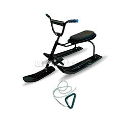 Игрушка Снегокат детский 214 "Drive" разборный с высокой рамой, с рисунком и высоким рулем (Черный)