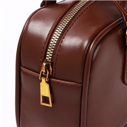 Сумка женская из искусственной кожи, 24×13×7 см, коричневая