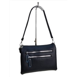 Женская сумка из искусственной кожи, цвет  черный