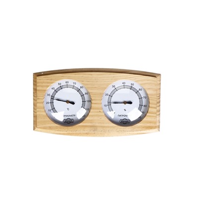 УЦЕНКА Термометр-гигрометр для бани, деревянный