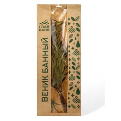 Веник для бани, эвкалиптовый, в еврослоте, «Добропаровъ»