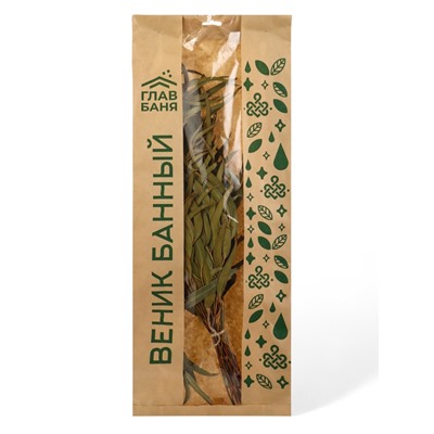 Веник для бани, эвкалиптовый, в еврослоте, «Добропаровъ»