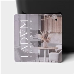 Контейнер для хранения с крышкой LaDо́m «Лаконичность», 29.5×20.3×10.5 см, цвет тёмно - серый