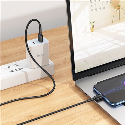 Кабель USB - micro USB Hoco X83 12W 100см 2,4A  (black)