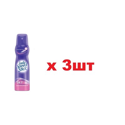 Lady Speed Stick Дезодорант Спрей Дыхание Свежести 48ч 150мл 3шт