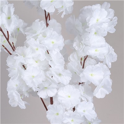 Цветок искусственный Сакура 100 см / NF-03W /уп 500/белый