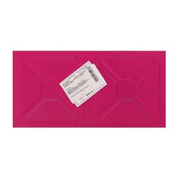 Подставка для канцелярских мелочей 3 отделения сетка металл розовая