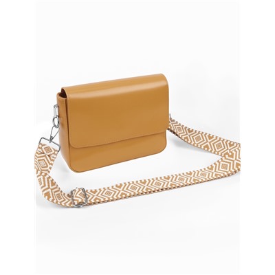 Ручка для сумки «Орнамент», стропа, 135±3×3.8 см, цвет горчичный