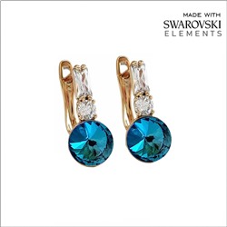 Серьги с кристаллами Swarovski