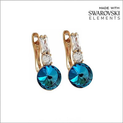Серьги с кристаллами Swarovski