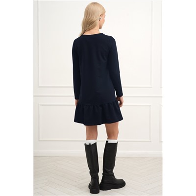 Женское платье трапеция из футера Happyfox