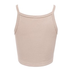 Топ на бретелях женский MINAKU: Basic line, бежевый, размер 42