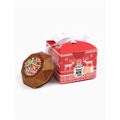 Шоколадная бомбочка с маршмеллоу «С новым годом», 38 г