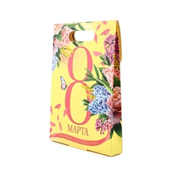 Подарочный набор, ежедневник, блок бумаги и ручка «8 марта»