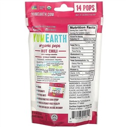 YumEarth, Organic Hot Chili Pops, Chili Mango Mambo, 14 Pops, 3 oz (85 g)