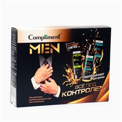 Набор подарочный Compliment 3 предмета: гель для бритья 80 мл + гель после бритья 80 мл + шампунь 200 мл