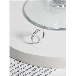 Кольцо из серебра с фианитами родированное 925 пробы К-2690-Р