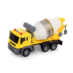 Машина "Бетономешалка" 1:16 (свет, звук) в коробке (цвет желтый)
