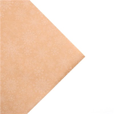 Бумага упаковочная крафтовая «Снегопад», 50×70 см