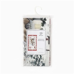 Полотенце новогоднее кухонное «Этель» «Снежная деревенька» 40×70 см, 100% хл, саржа 190 г/м²