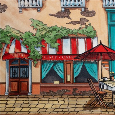 Фартук Этель «Италия» 70×60 см см, 100% хлопок, саржа 190 г/м²