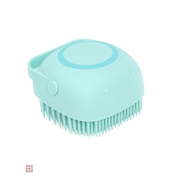 Мочалка-щетка для тела, силиконовая с контейнером для геля