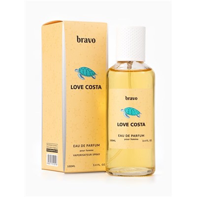 Парфюмерная вода женская Bravo Love Costa, 100 мл (по мотивам Lacoste Pour Femme (Lacoste)