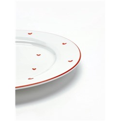 Тарелка плоская керамическая «Любовь в деталях», d=20 см, ручная работа