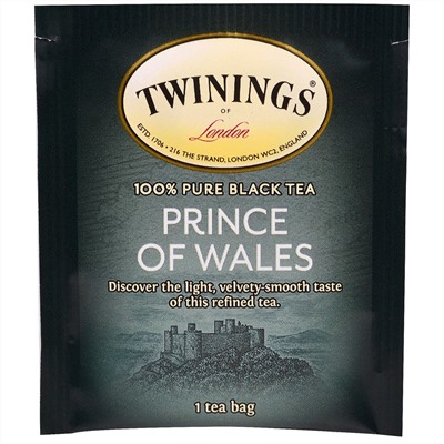 Twinings, Чай "Принц Уэльский", 20 пакетиков, 1.41 унций (40 г)
