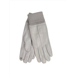 Элегантные  женские утепленные перчатки, цвет белый