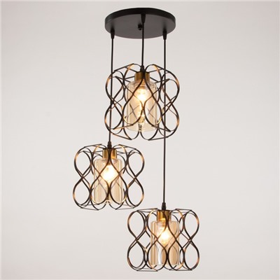 Светильник BayerLux 2086/3BK, E27, 40 Вт, чёрный