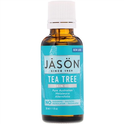 Jason Natural, Skin Oil, масло для лица, чайное дерево, 30 мл (1 жидк. унция)