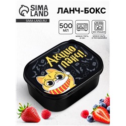 Ланч - бокс прямоугольный «Акцио ланч», 500 мл
