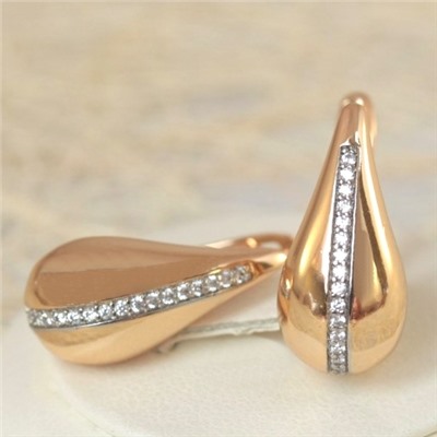Серьги позолота H01-15238