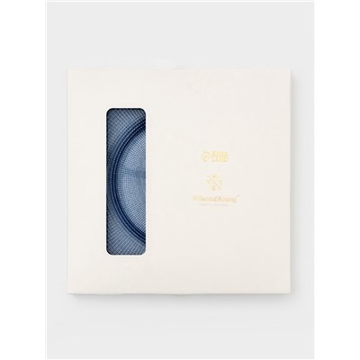 Тарелка подстановочная WY, d=33 см, стекло, голубая