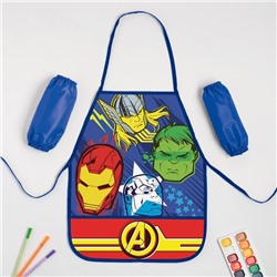 Фартук с нарукавниками детский «Команда Мстители», 49×39 см