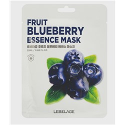 Lebelage Маска-салфетка с черникой Fruit Blueberry Essence Mask
