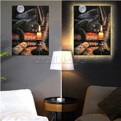 Картина по номерам 40х50 "Час магии" USB LED подсветка (22 цвета)