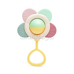 Погремушка-прорезыватель с ручкой "Цветочек" (в пакете)