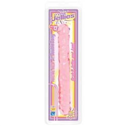 Двухсторонний гелевый фаллоимитатор Crystal Jellies 12  Jr. Double Dong - 30,5 см.
