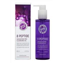 Enough Гидрофильное масло для умывания с пептидами / 8 Peptied Sensation Pro Cleansing Oil, 200 мл KRISTALLER, 1110424