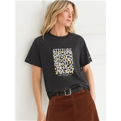 Футболка из премиального хлопка с авторским принтом